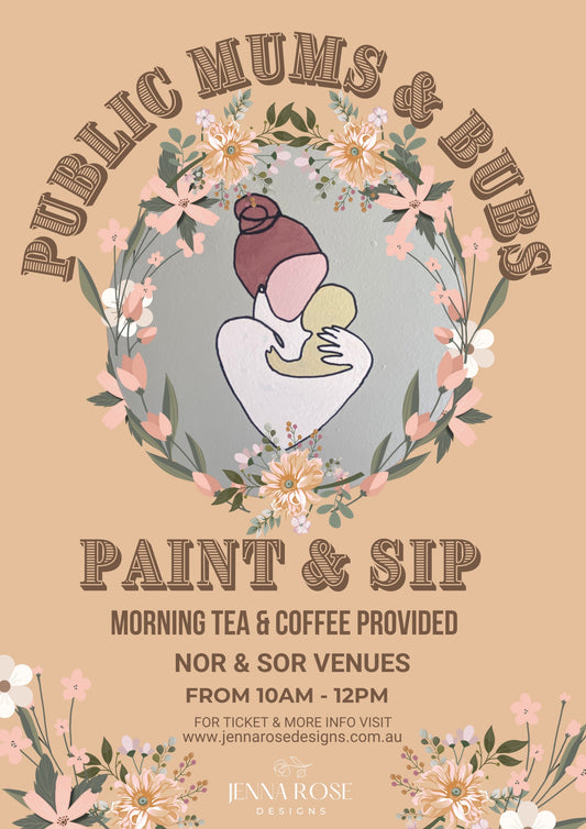 Public Mums & Bubs Paint & Sip Workshop