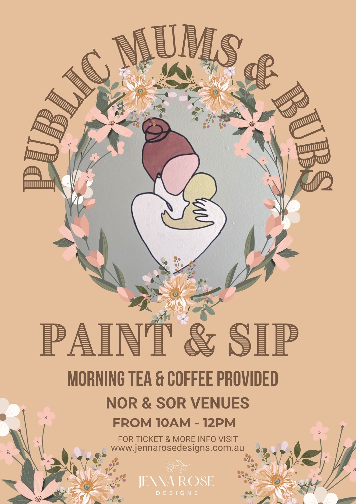 Public Mums & Bubs Paint & Sip Workshop
